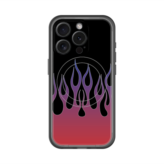 スリムプロテクションプレミアムケース with MagSafe［ 炎 - Red ］