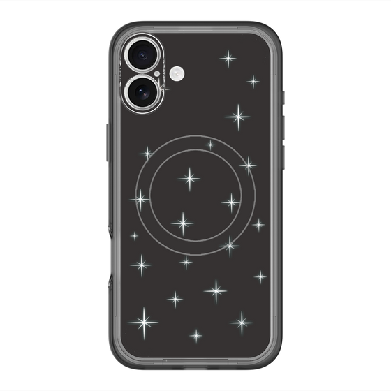 スリムプロテクションプレミアムケース with MagSafe［ Glitter - Black ］