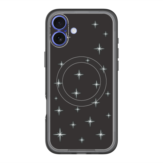 スリムプロテクションプレミアムケース with MagSafe［ Glitter - Black ］