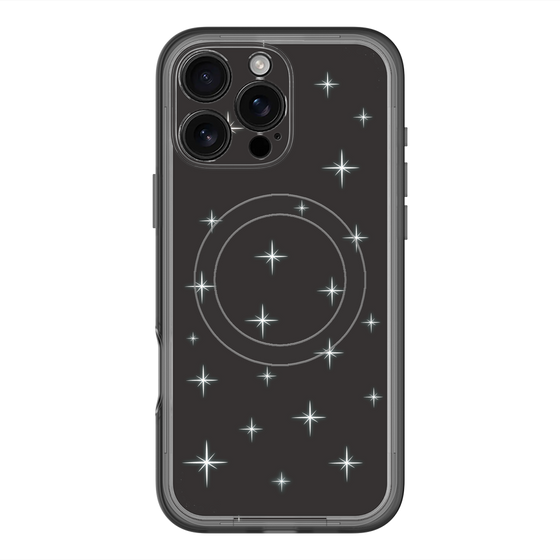 スリムプロテクションプレミアムケース with MagSafe［ Glitter - Black ］