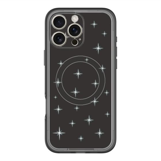 スリムプロテクションプレミアムケース with MagSafe［ Glitter - Black ］