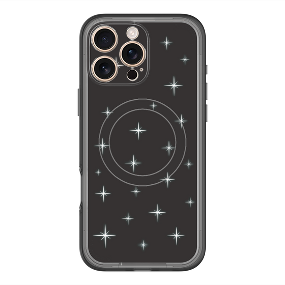 スリムプロテクションプレミアムケース with MagSafe［ Glitter - Black ］