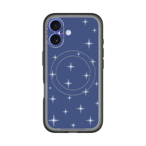 スリムプロテクションプレミアムケース with MagSafe［ Glitter - Blue ］