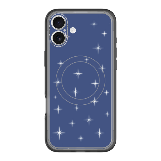 スリムプロテクションプレミアムケース with MagSafe［ Glitter - Blue ］