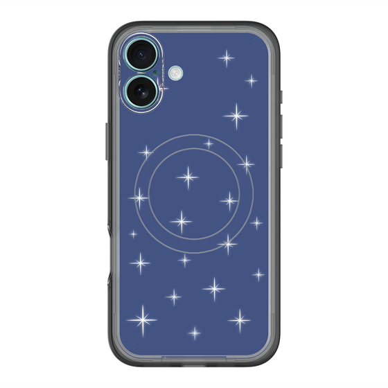 スリムプロテクションプレミアムケース with MagSafe［ Glitter - Blue ］