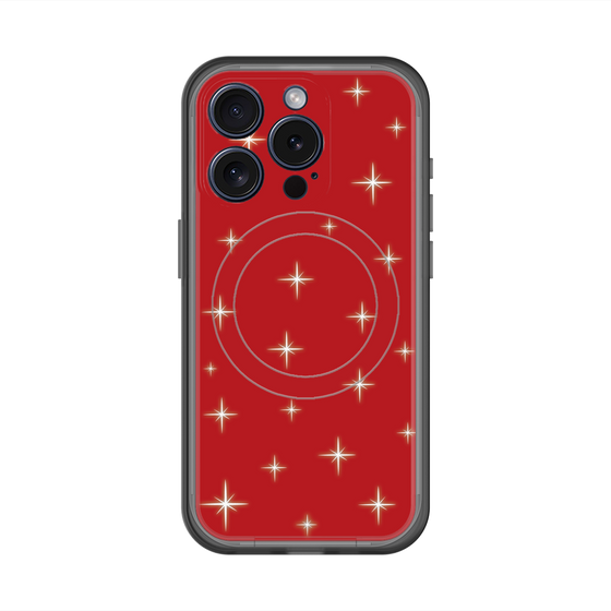 スリムプロテクションプレミアムケース with MagSafe［ Glitter - Red ］