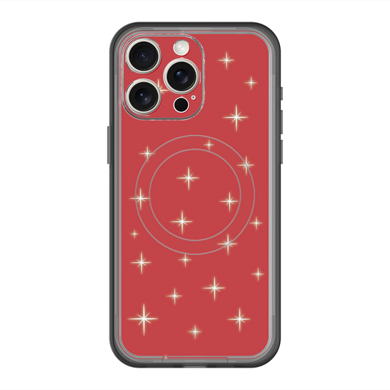 スリムプロテクションプレミアムケース with MagSafe［ Glitter - Red ］