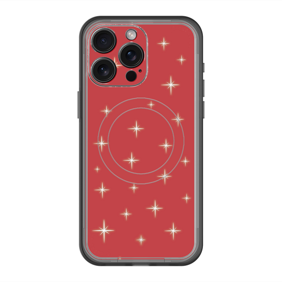 スリムプロテクションプレミアムケース with MagSafe［ Glitter - Red ］