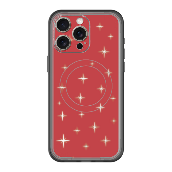 スリムプロテクションプレミアムケース with MagSafe［ Glitter - Red ］