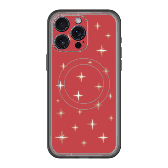 スリムプロテクションプレミアムケース with MagSafe［ Glitter - Red ］