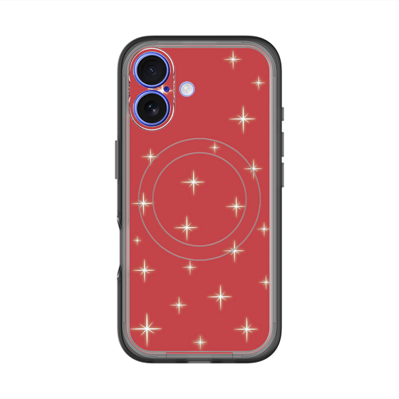 スリムプロテクションプレミアムケース with MagSafe［ Glitter - Red ］