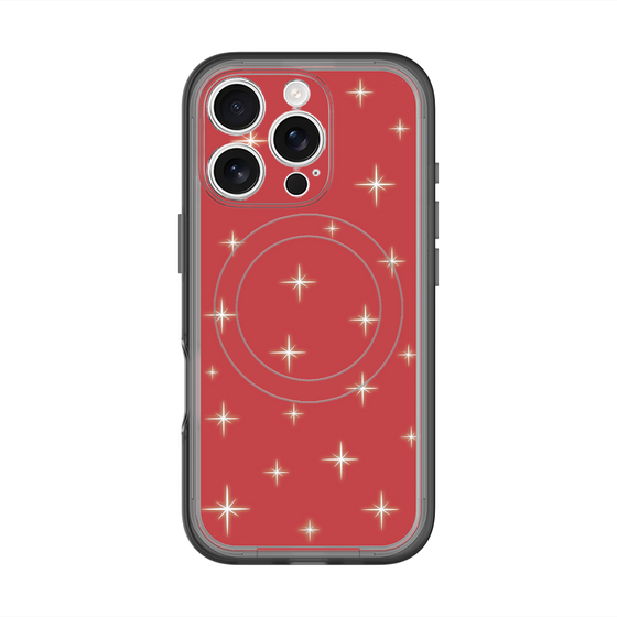 スリムプロテクションプレミアムケース with MagSafe［ Glitter - Red ］