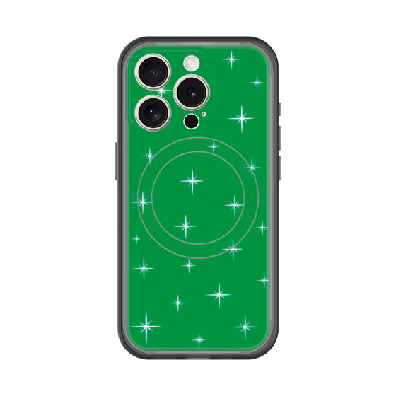 スリムプロテクションプレミアムケース with MagSafe［ Glitter - Green ］