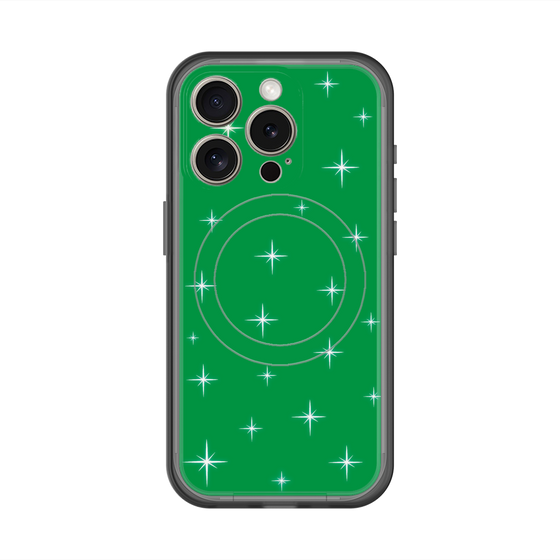 スリムプロテクションプレミアムケース with MagSafe［ Glitter - Green ］
