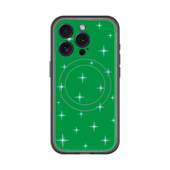 スリムプロテクションプレミアムケース with MagSafe［ Glitter - Green ］