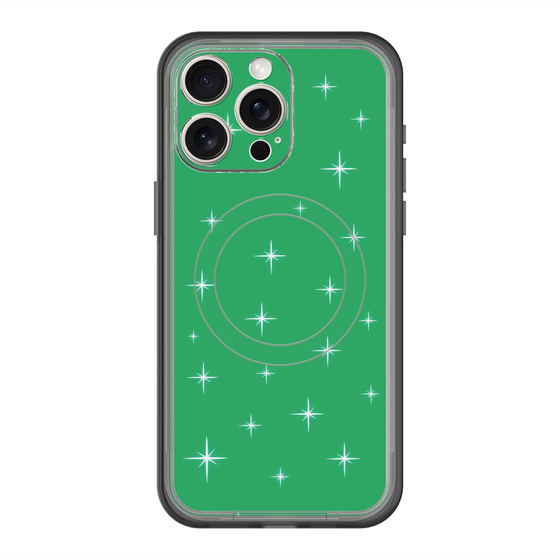 スリムプロテクションプレミアムケース with MagSafe［ Glitter - Green ］
