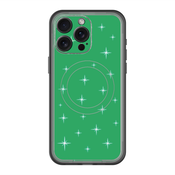 スリムプロテクションプレミアムケース with MagSafe［ Glitter - Green ］