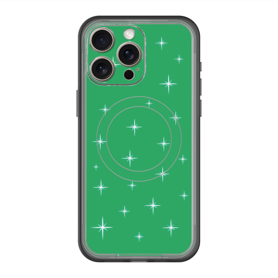 スリムプロテクションプレミアムケース with MagSafe［ Glitter - Green ］