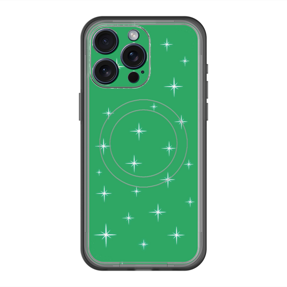 スリムプロテクションプレミアムケース with MagSafe［ Glitter - Green ］