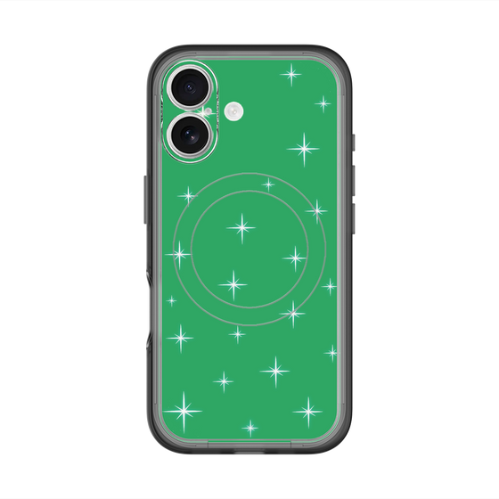スリムプロテクションプレミアムケース with MagSafe［ Glitter - Green ］