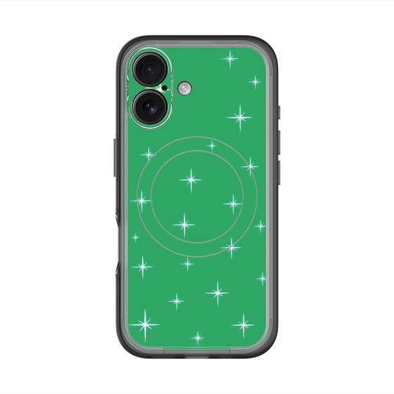 スリムプロテクションプレミアムケース with MagSafe［ Glitter - Green ］