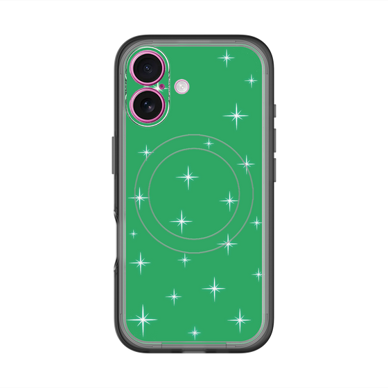 スリムプロテクションプレミアムケース with MagSafe［ Glitter - Green ］