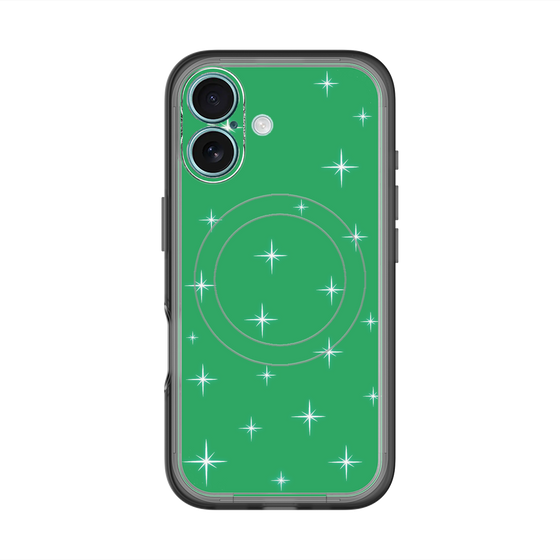 スリムプロテクションプレミアムケース with MagSafe［ Glitter - Green ］