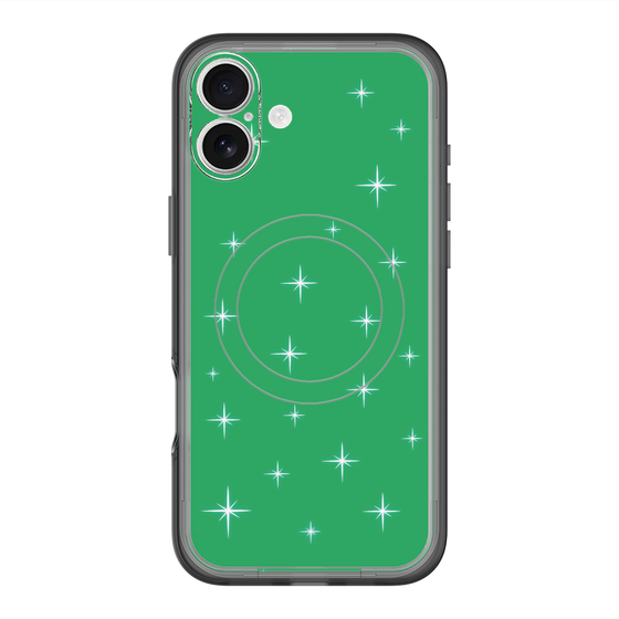 スリムプロテクションプレミアムケース with MagSafe［ Glitter - Green ］