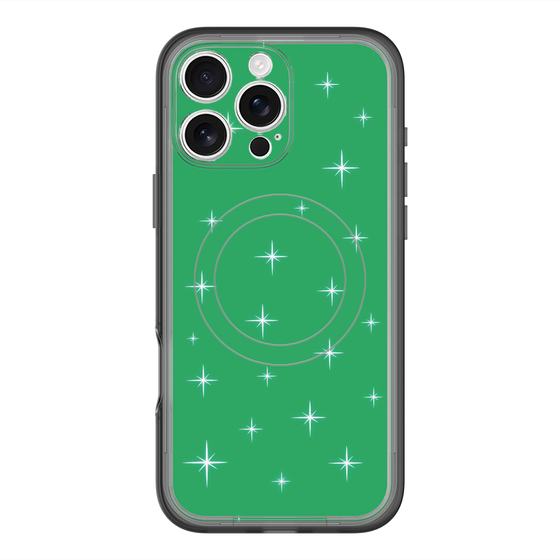 スリムプロテクションプレミアムケース with MagSafe［ Glitter - Green ］