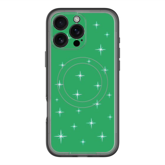 スリムプロテクションプレミアムケース with MagSafe［ Glitter - Green ］