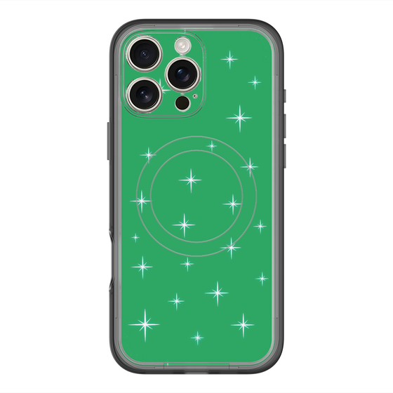 スリムプロテクションプレミアムケース with MagSafe［ Glitter - Green ］