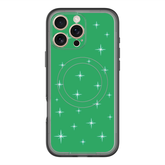 スリムプロテクションプレミアムケース with MagSafe［ Glitter - Green ］