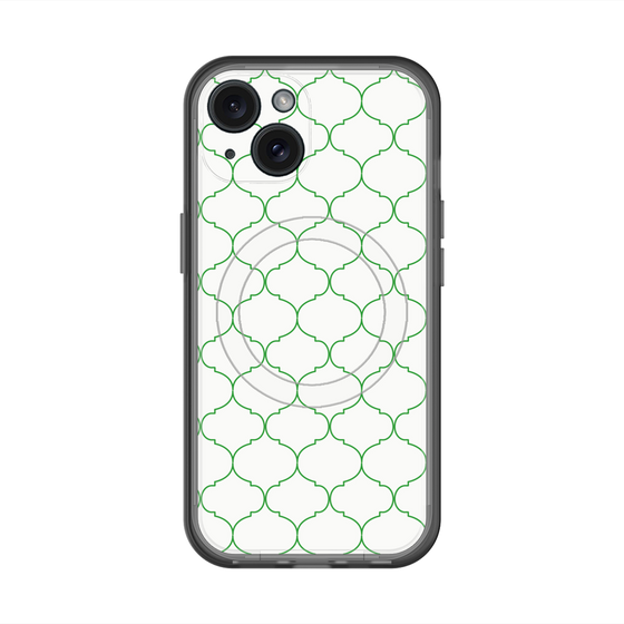 スリムプロテクションプレミアムケース with MagSafe［ Moroccan1 -Green ］