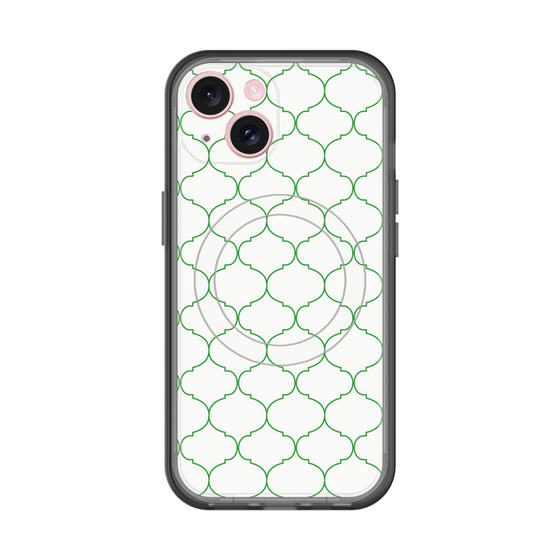 スリムプロテクションプレミアムケース with MagSafe［ Moroccan1 -Green ］