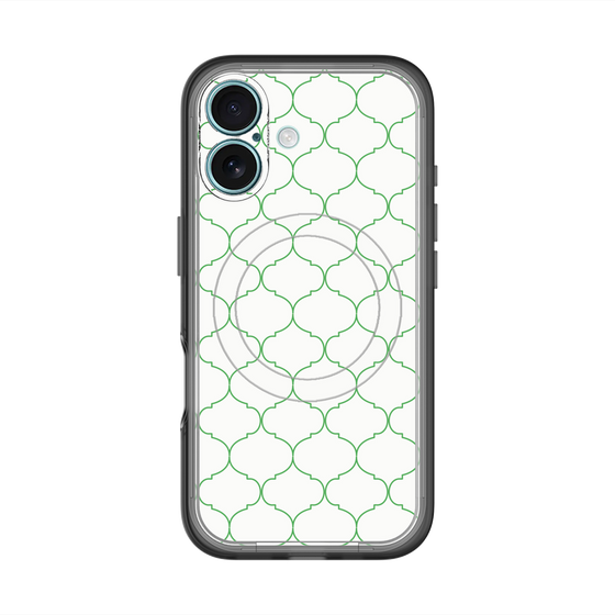 スリムプロテクションプレミアムケース with MagSafe［ Moroccan1 -Green ］