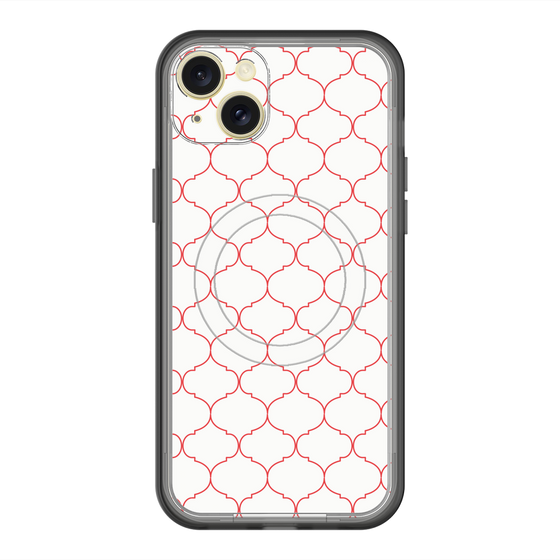 スリムプロテクションプレミアムケース with MagSafe［ Moroccan1 -Red ］