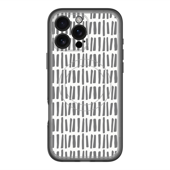 スリムプロテクションプレミアムケース with MagSafe［ Nordic - Black ］