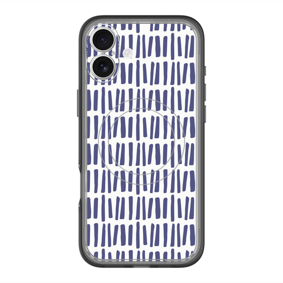 スリムプロテクションプレミアムケース with MagSafe［ Nordic - Blue ］