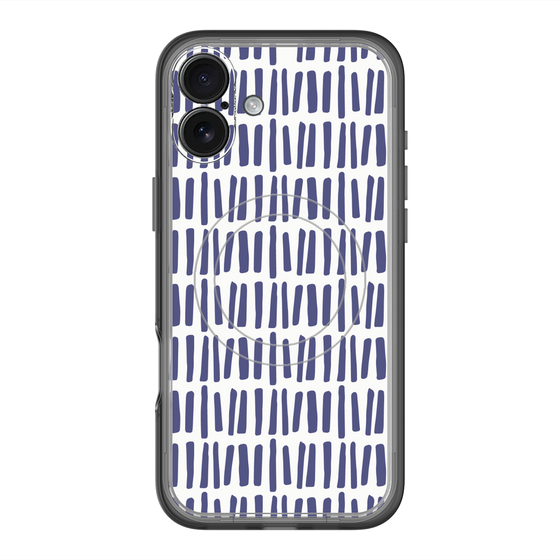 スリムプロテクションプレミアムケース with MagSafe［ Nordic - Blue ］