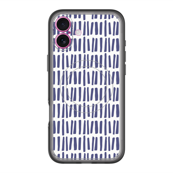 スリムプロテクションプレミアムケース with MagSafe［ Nordic - Blue ］