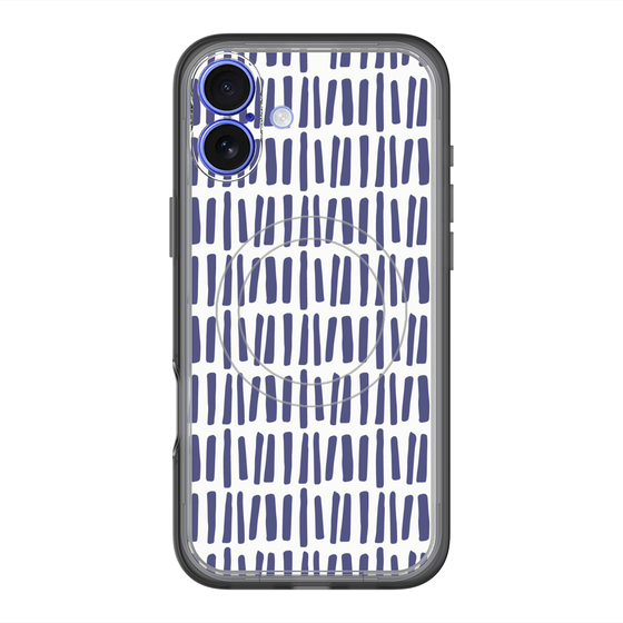 スリムプロテクションプレミアムケース with MagSafe［ Nordic - Blue ］