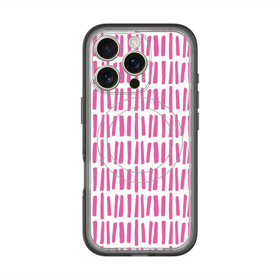 スリムプロテクションプレミアムケース with MagSafe［ Nordic - Pink ］