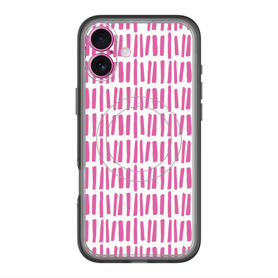 スリムプロテクションプレミアムケース with MagSafe［ Nordic - Pink ］