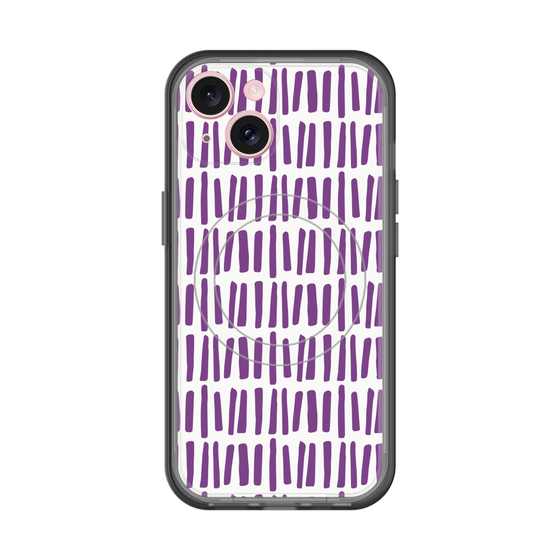 スリムプロテクションプレミアムケース with MagSafe［ Nordic - Purple ］