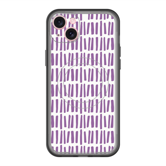 スリムプロテクションプレミアムケース with MagSafe［ Nordic - Purple ］
