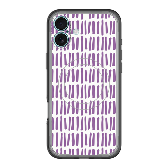 スリムプロテクションプレミアムケース with MagSafe［ Nordic - Purple ］
