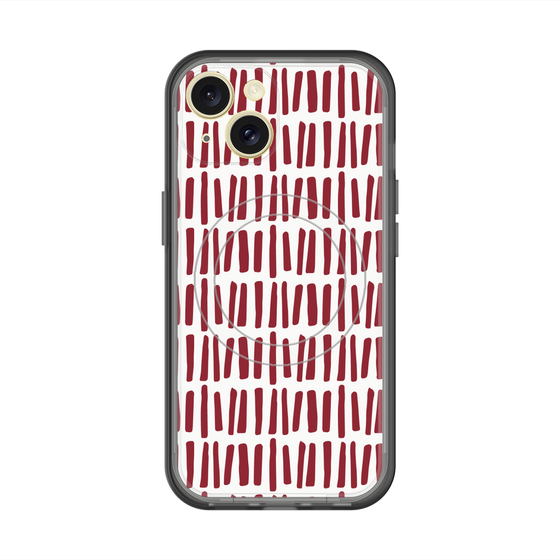 スリムプロテクションプレミアムケース with MagSafe［ Nordic - Red ］