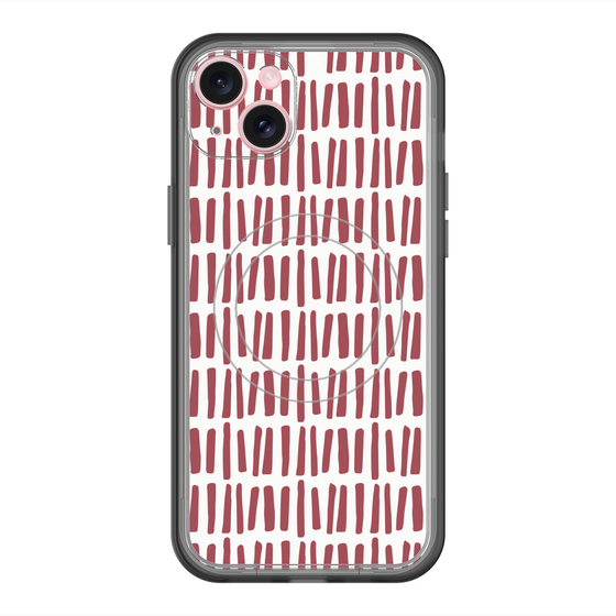 スリムプロテクションプレミアムケース with MagSafe［ Nordic - Red ］