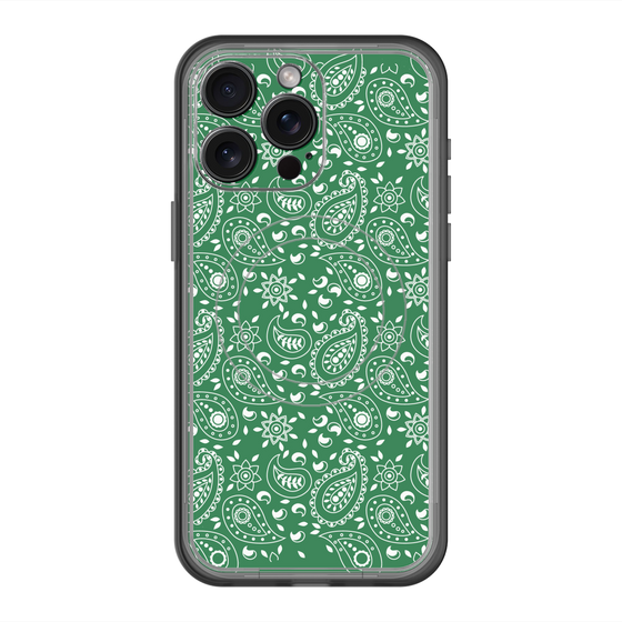 スリムプロテクションプレミアムケース with MagSafe［ ペイズリー - Green ］