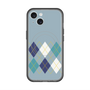 スリムプロテクションプレミアムケース with MagSafe［ Nordic Argyle - Blue ］